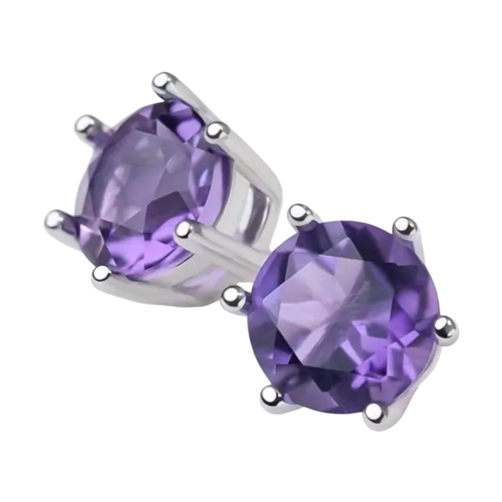 Amethyst - 925er Silber Ohrringe