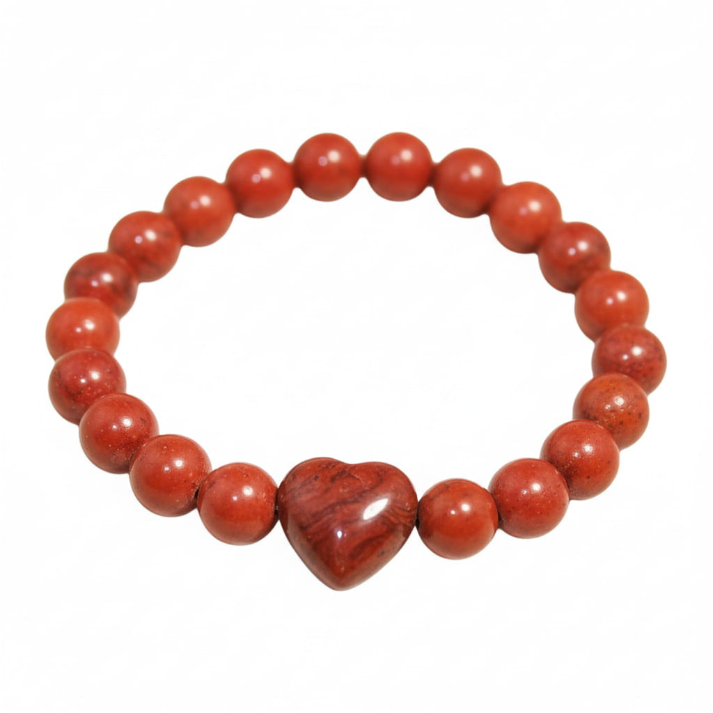 Jaspis Kugelarmband - Herzenskraft