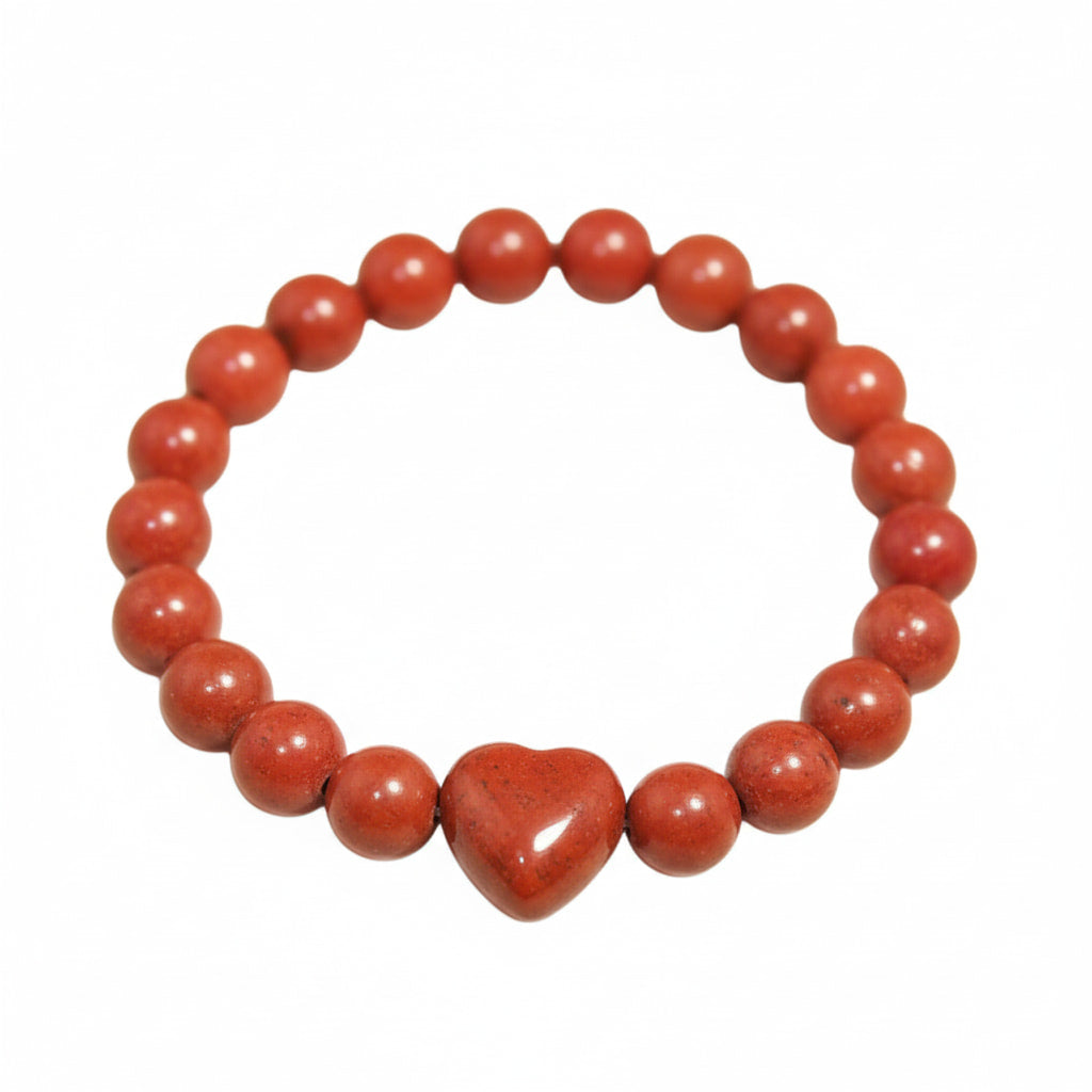 Jaspis Kugelarmband - Herzenskraft