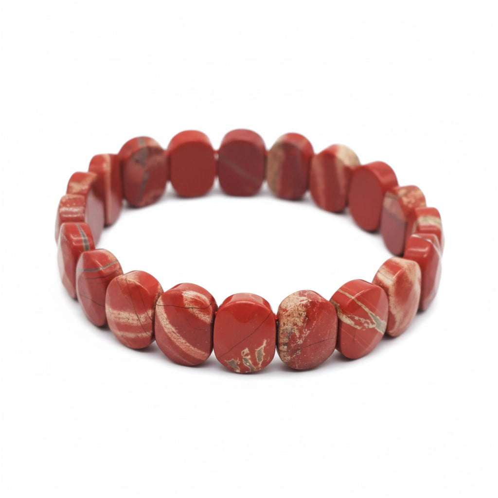 Jaspis Facettenarmband - Energie & Feuer