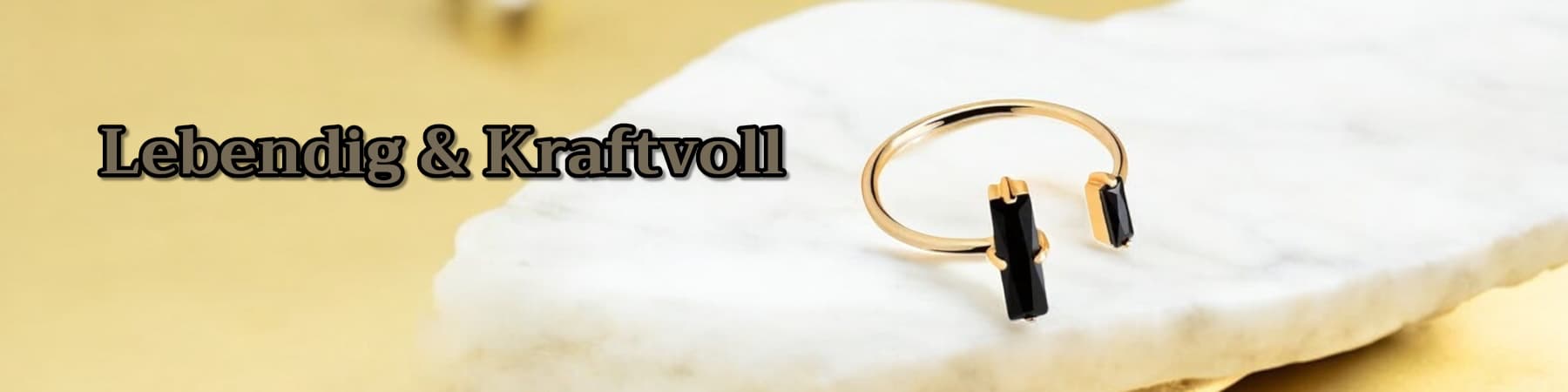 Ring mit schwarzem Achat