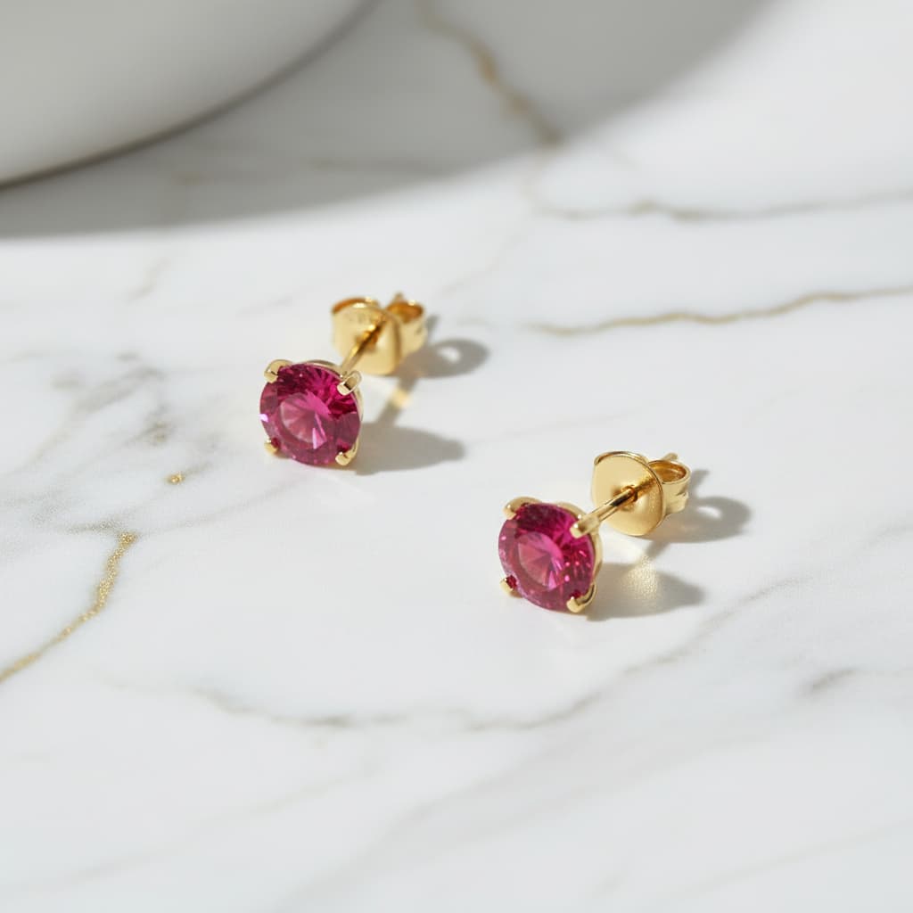 Rubin Ohrringe – Strahlender Akzent für jeden Look