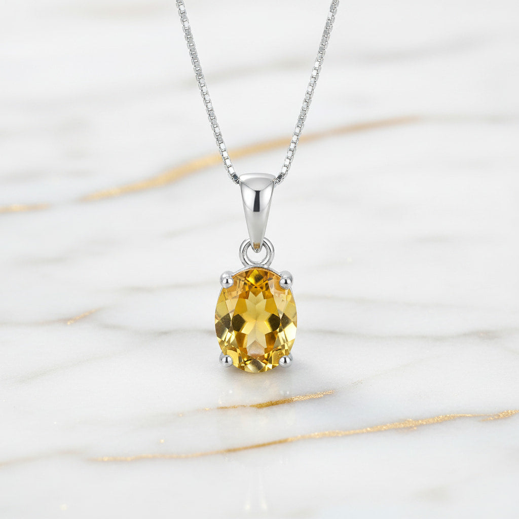 Citrin Halskette - Energie & Lebensfreude