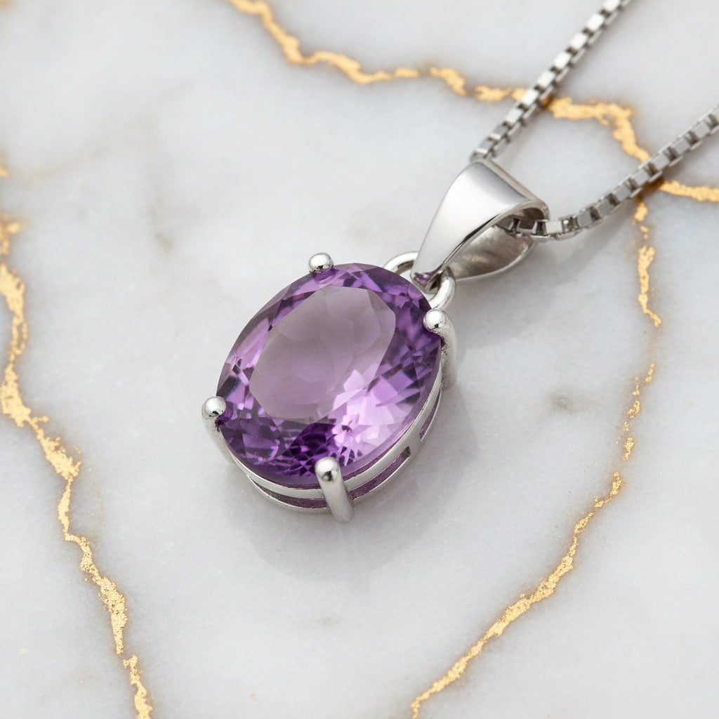 Amethyst Halskette - Ruhe & Erinnerung