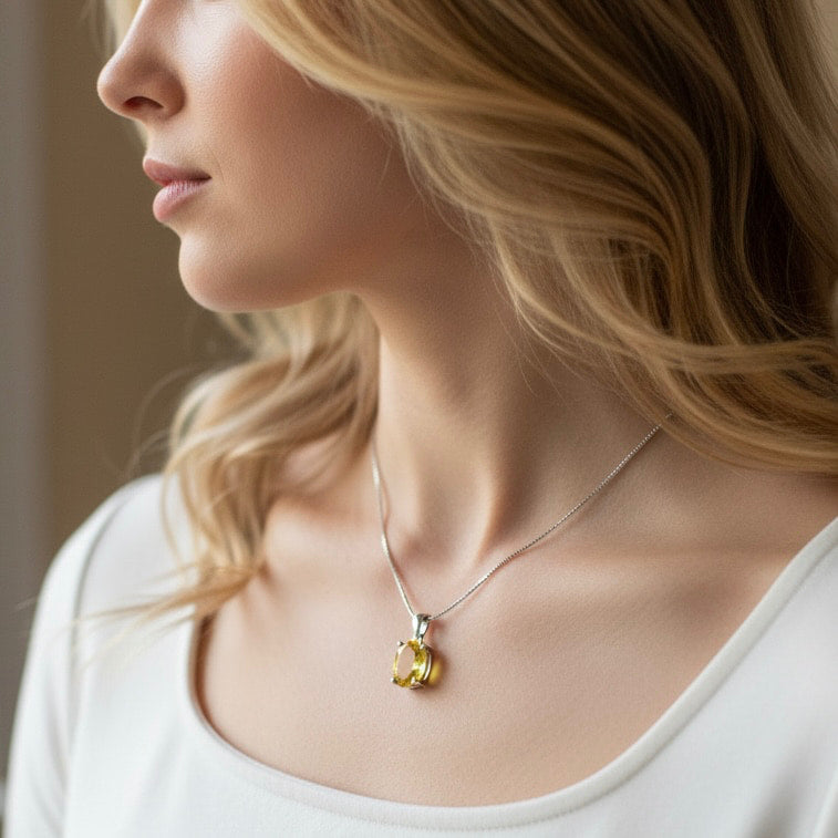 Citrin Halskette - Energie & Lebensfreude