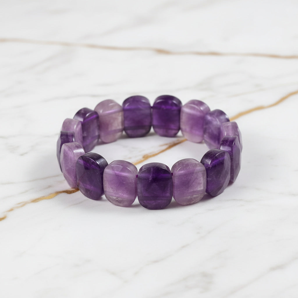Amethyst Facettenarmband - Ruhe & Entspannung