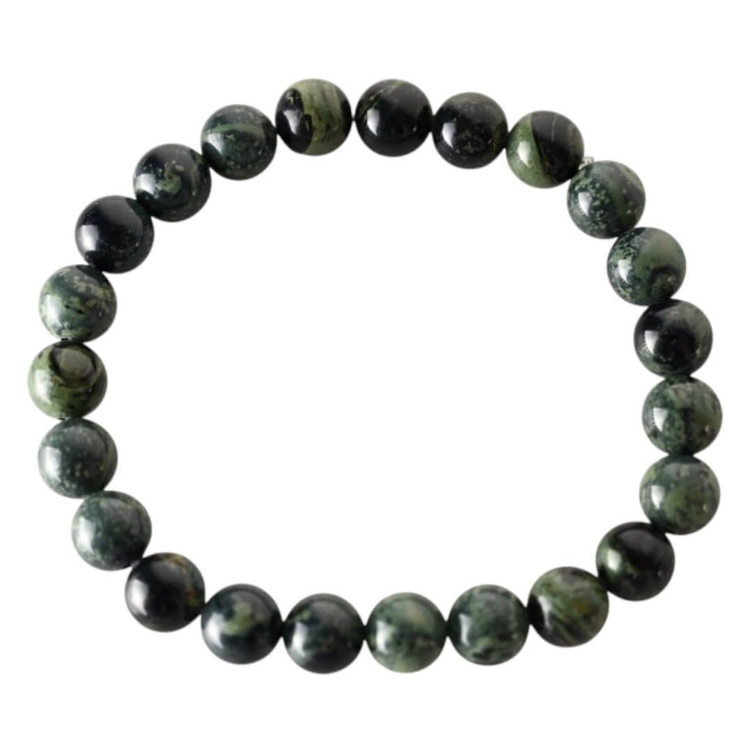 Kugelarmband aus Kambaba – Charmantes Naturjuwel für Entspannung und Ausgeglichenheit