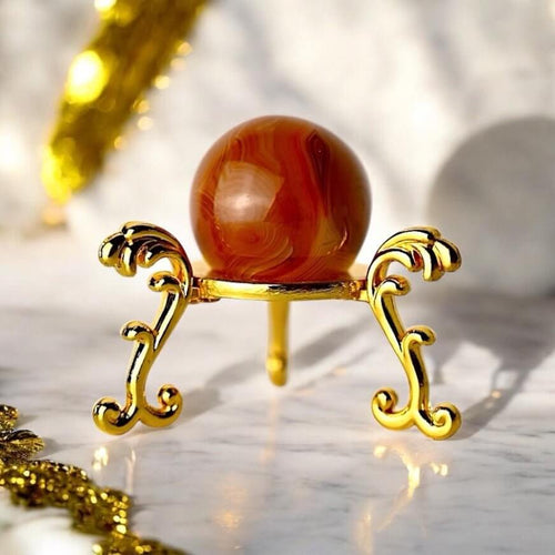 Mini Karneol Kugel – fördert Mut und Harmonie