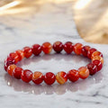 Karneol Kugelarmband – Strahlende Energie für Lebensfreude und innere Stärke
