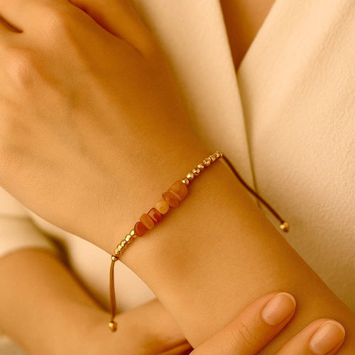 Karneol Schutzarmband – Charmantes Schmuckstück für Lebensenergie und positive Stimmung