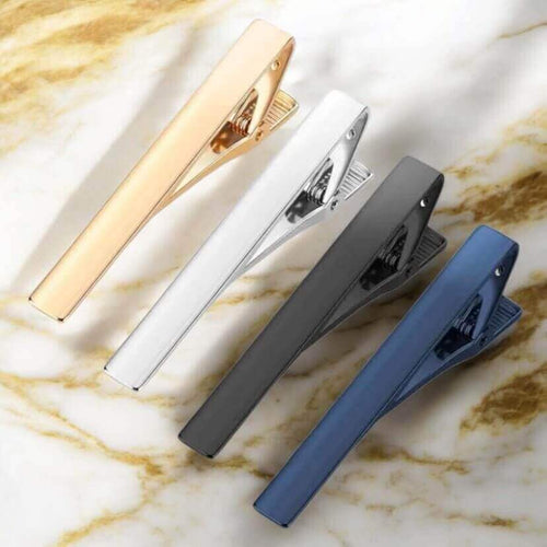 Schlichte Krawattenklammer in Silber – klassisch und edel