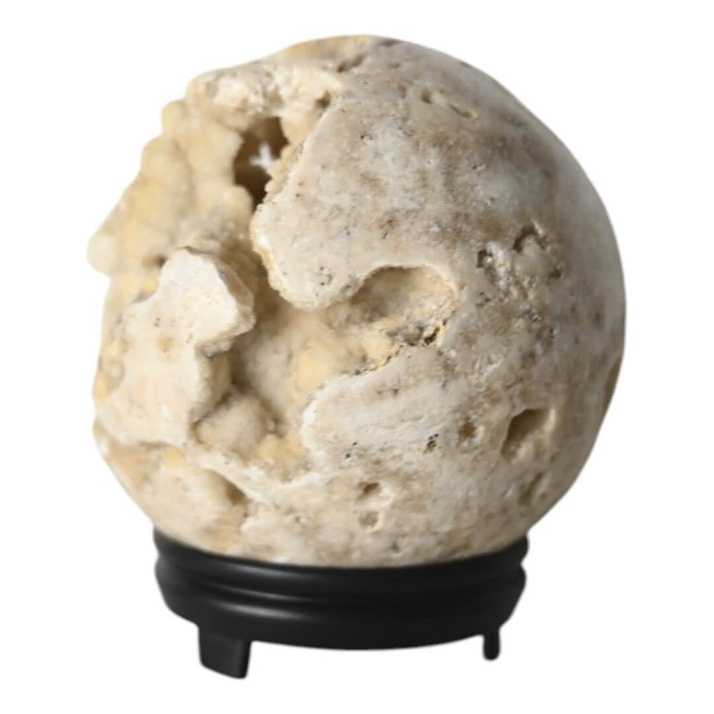 Weiße Druzy-Kristallkugel – faszinierender Stein für Schutz, Inspiration und energetische Reinigung
