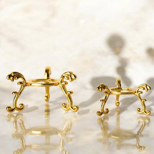 Eleganter Kugelhalter in Gold – für Edelsteine und Lieblingskugeln