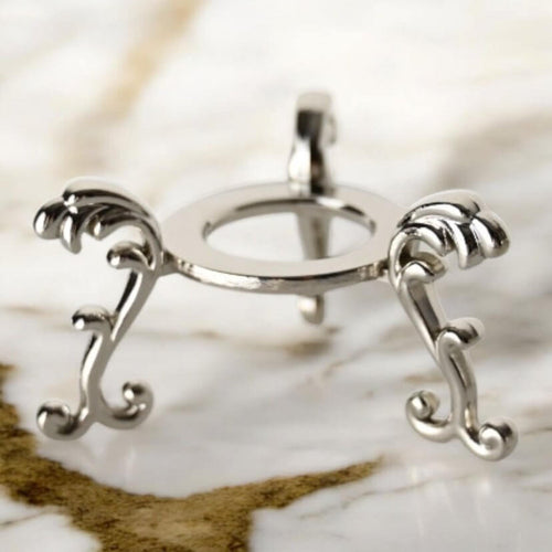 Eleganter Kugelhalter in Silber – für Edelsteine und Lieblingskugeln