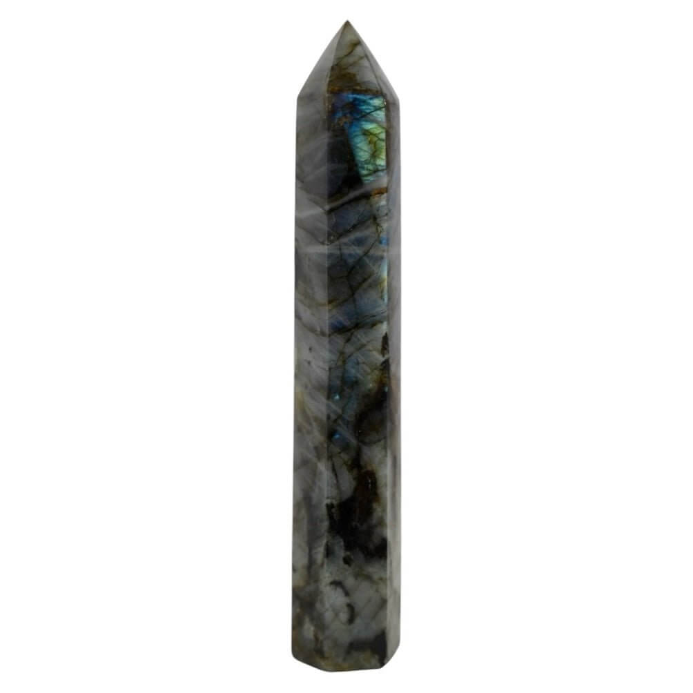 Labradorit Obelisk – mystischer Edelstein für Inspiration und Selbstvertrauen