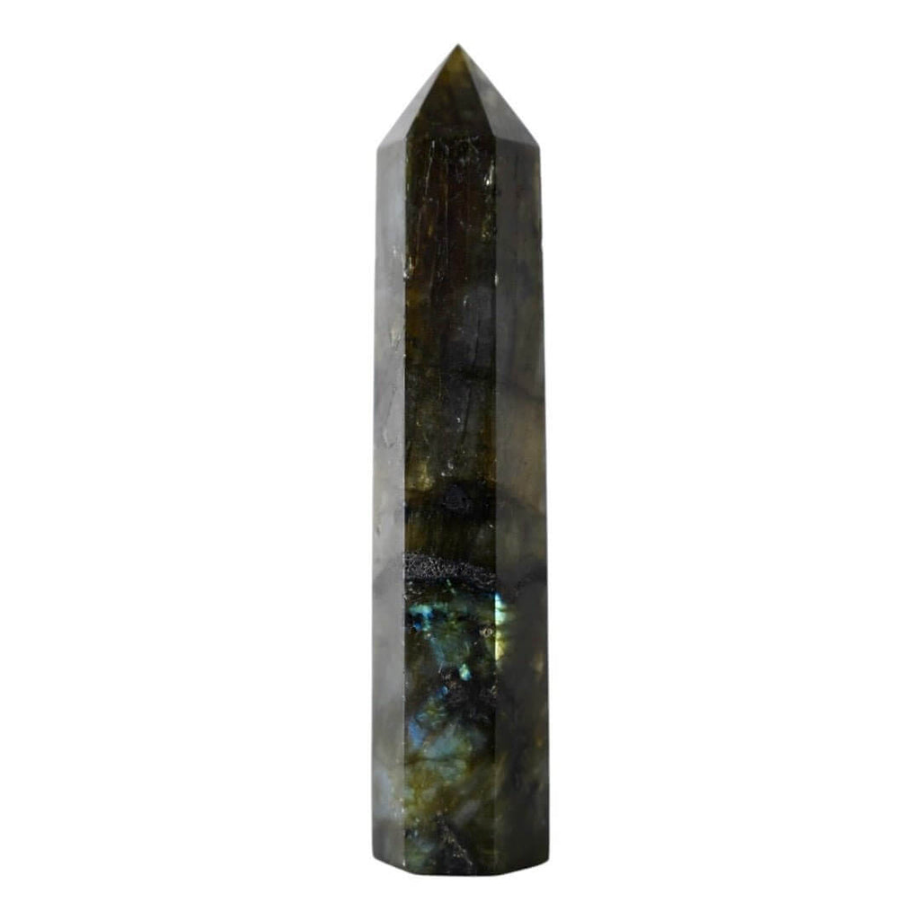 Labradorit Obelisk – mystischer Edelstein für Inspiration und Selbstvertrauen