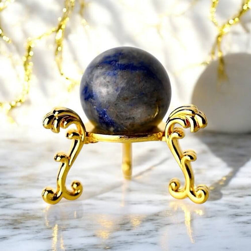 Mini Lapislazuli Kugel - Handschmeichler in tiefem Blau