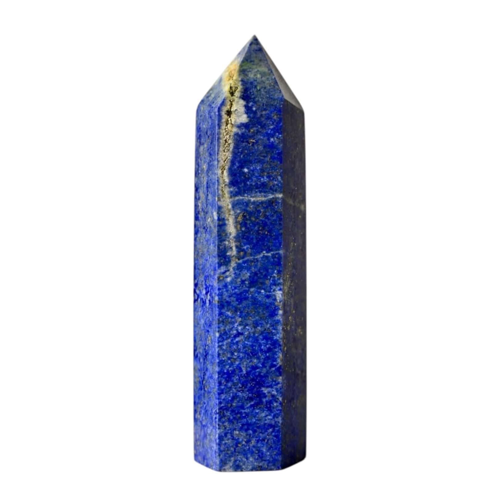 Lapislazuli Obelisk – edler Stein mit schimmernden Goldadern