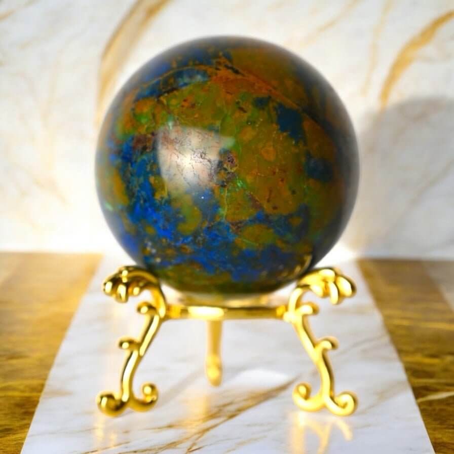 Phönix Lapislazuli Kugel – Symbol für Erneuerung und Stärke