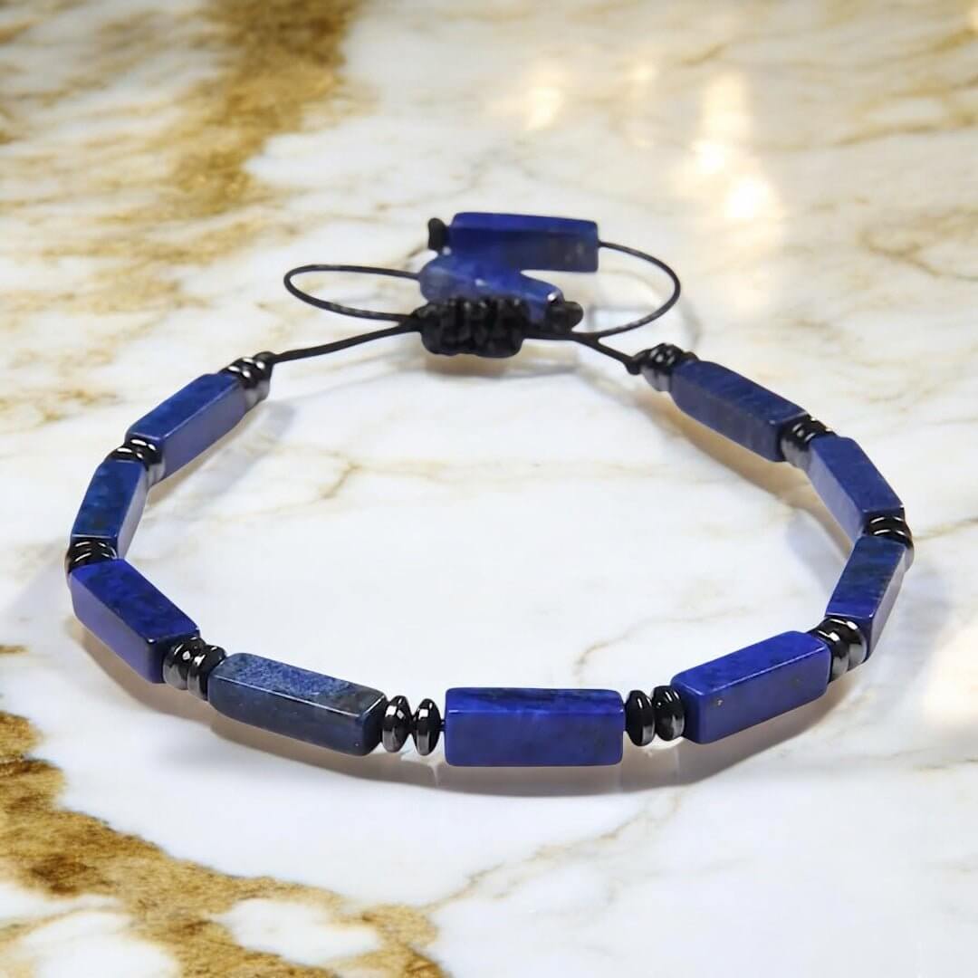 Verstellbares Lapislazuli-Armband – Stilvolles Accessoire für positive Energie und Balance