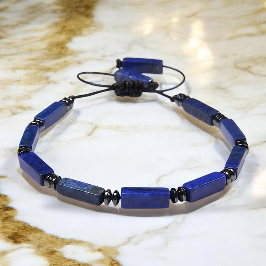 Verstellbares Lapislazuli-Armband – Stilvolles Accessoire für positive Energie und Balance