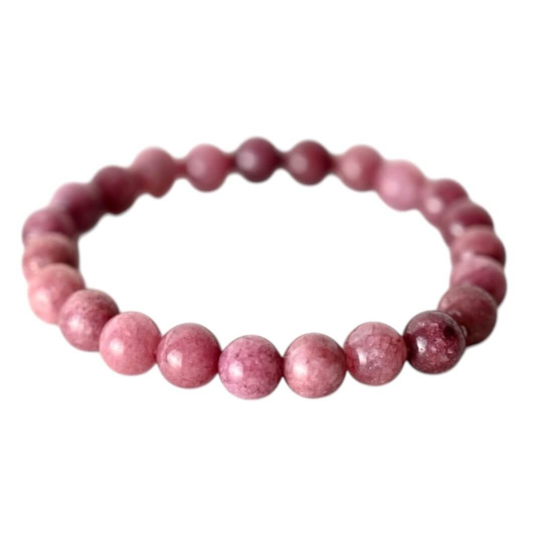 Armband aus Lepidolith-Kugeln – Stilvolles Accessoire für Entspannung und emotionale Balance