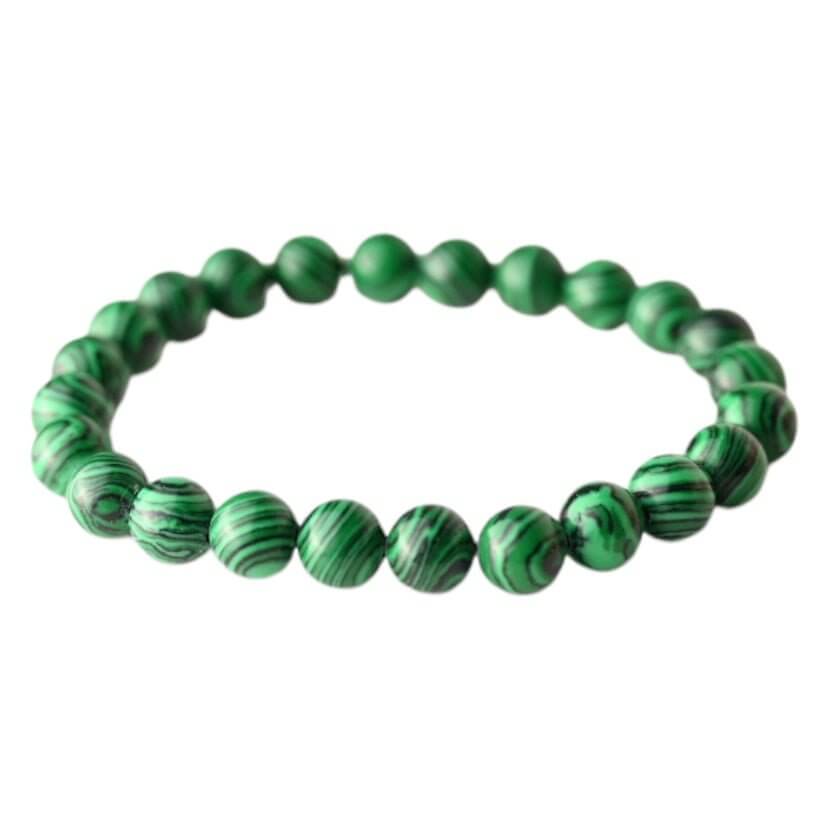 Malachit (Imitat) Kugelarmband – Stilvolles Schmuckstück mit markantem Grün