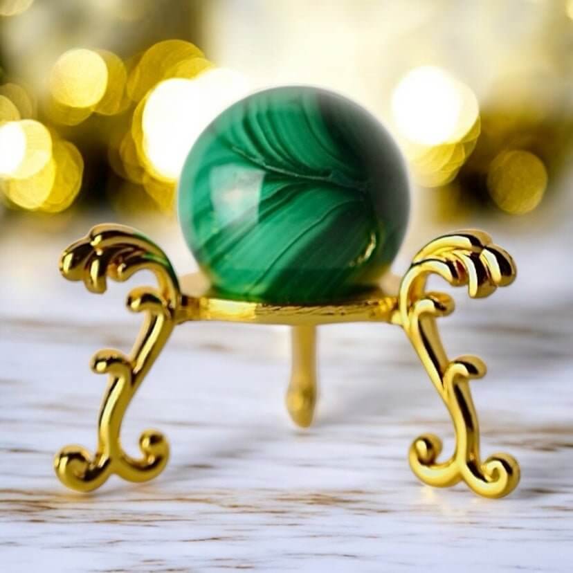 Malachit Kugel – Harmonie und Schutz in Vollendung