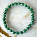 Malachit Kugelarmband – Elegantes Accessoire mit tiefgrünem Schimmer