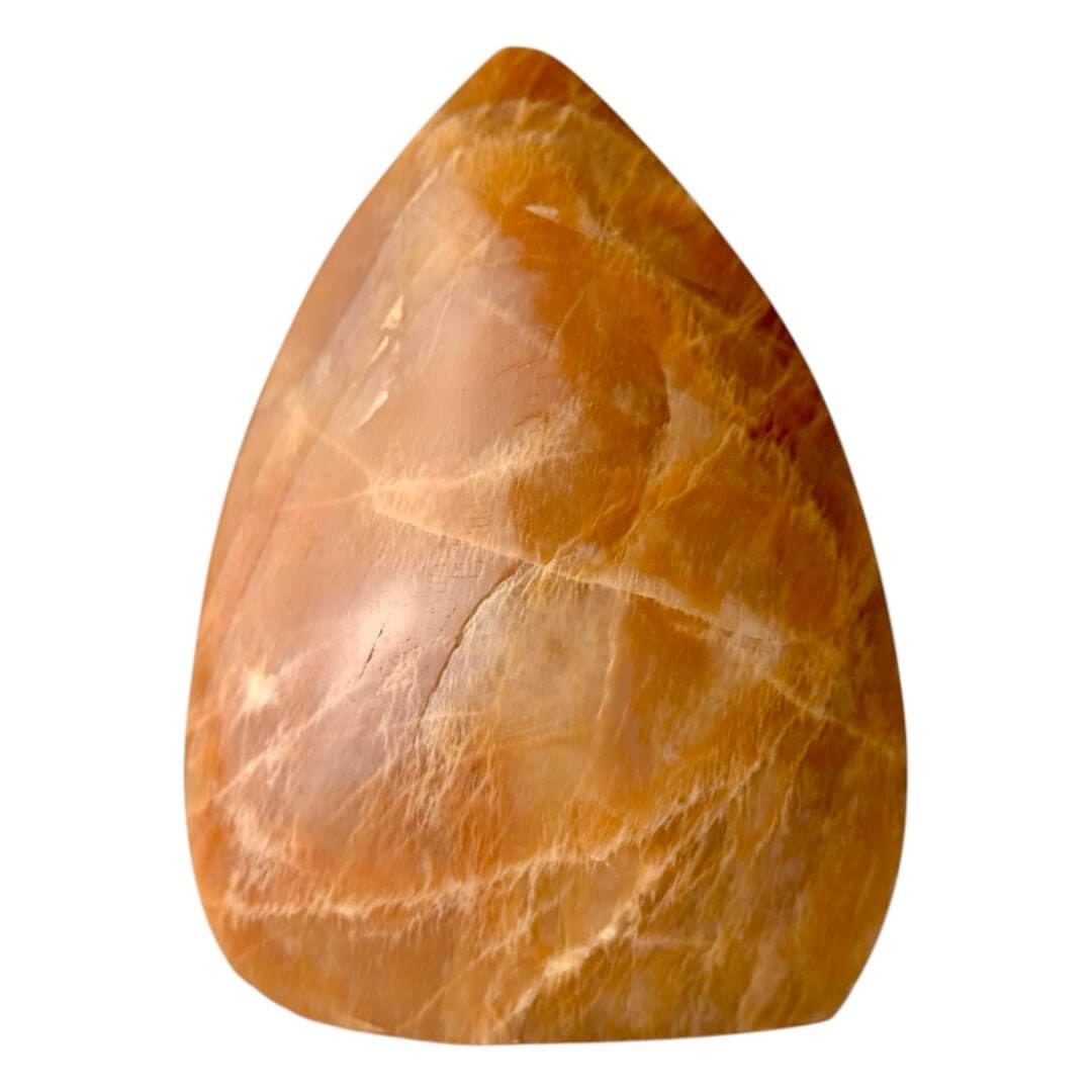 Orange Mondstein Freiform – harmonische Farbspiele für Gelassenheit