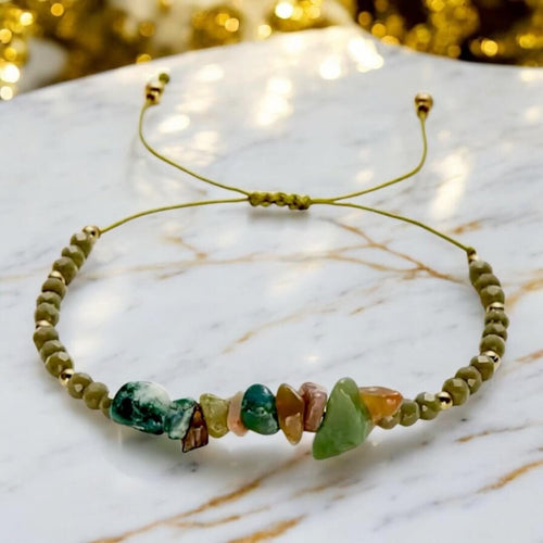 Moosachat Schutzarmband – Harmonie & Sicherheit