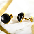 Obsidian Manschettenknöpfe - Kraft & Schutz