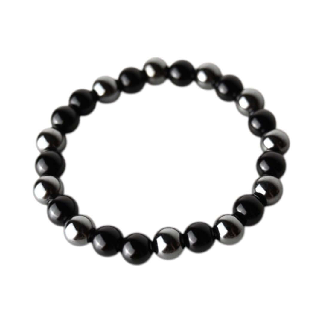 Obsidian Hämatit Armband - Stärkende Akzente
