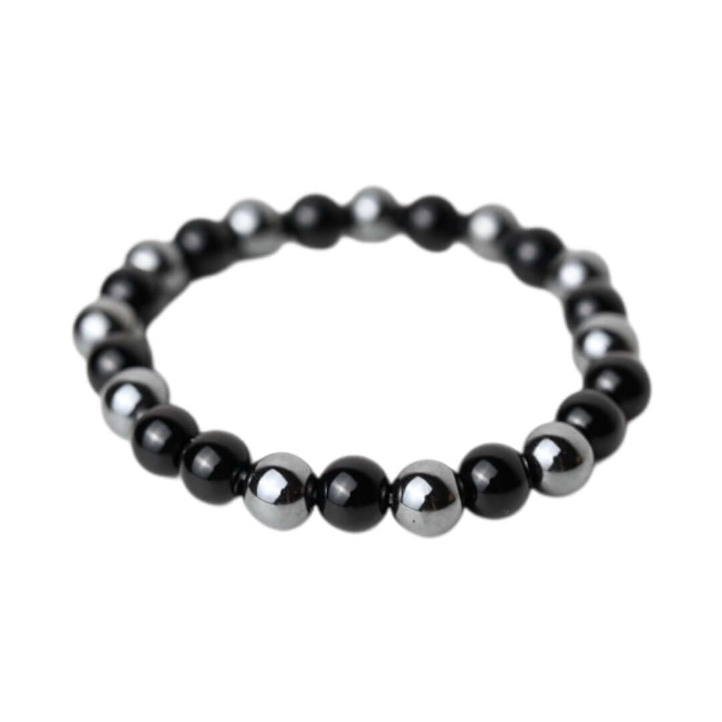 Obsidian Hämatit Armband - Stärkende Akzente
