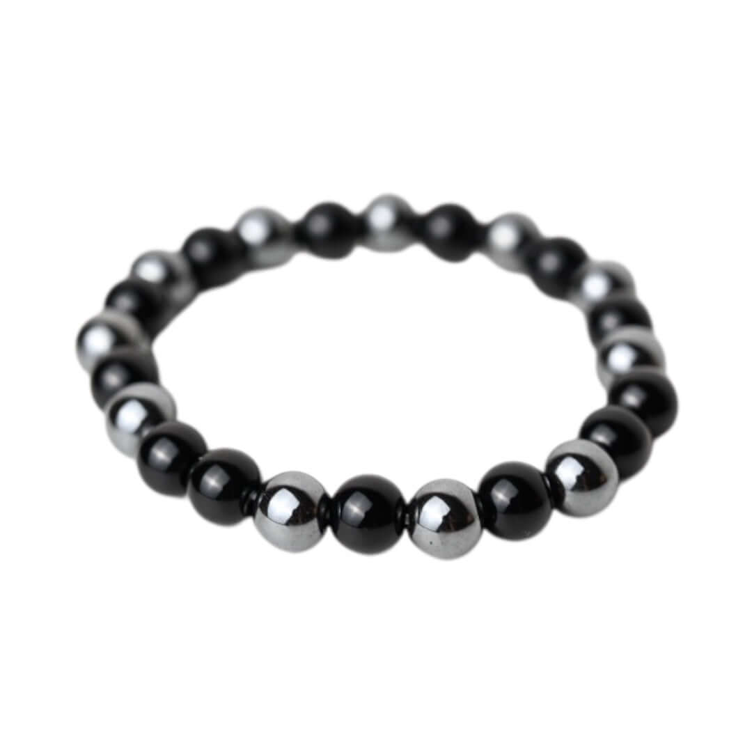 Obsidian Hämatit Armband - Stärkende Akzente