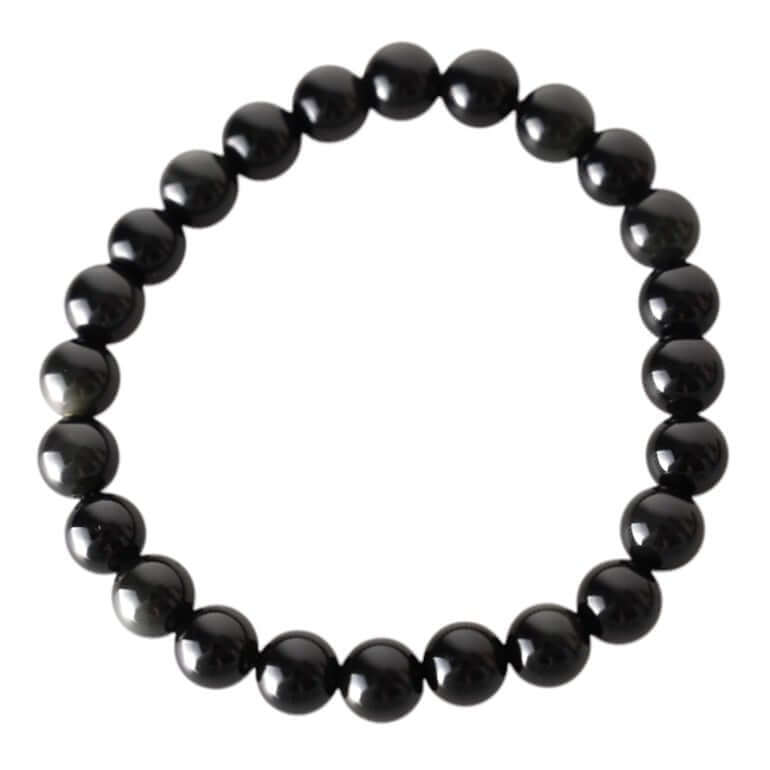 Regenbogen-Obsidian Kugelarmband – Stilvolles Schmuckstück mit geheimnisvollem Schimmer