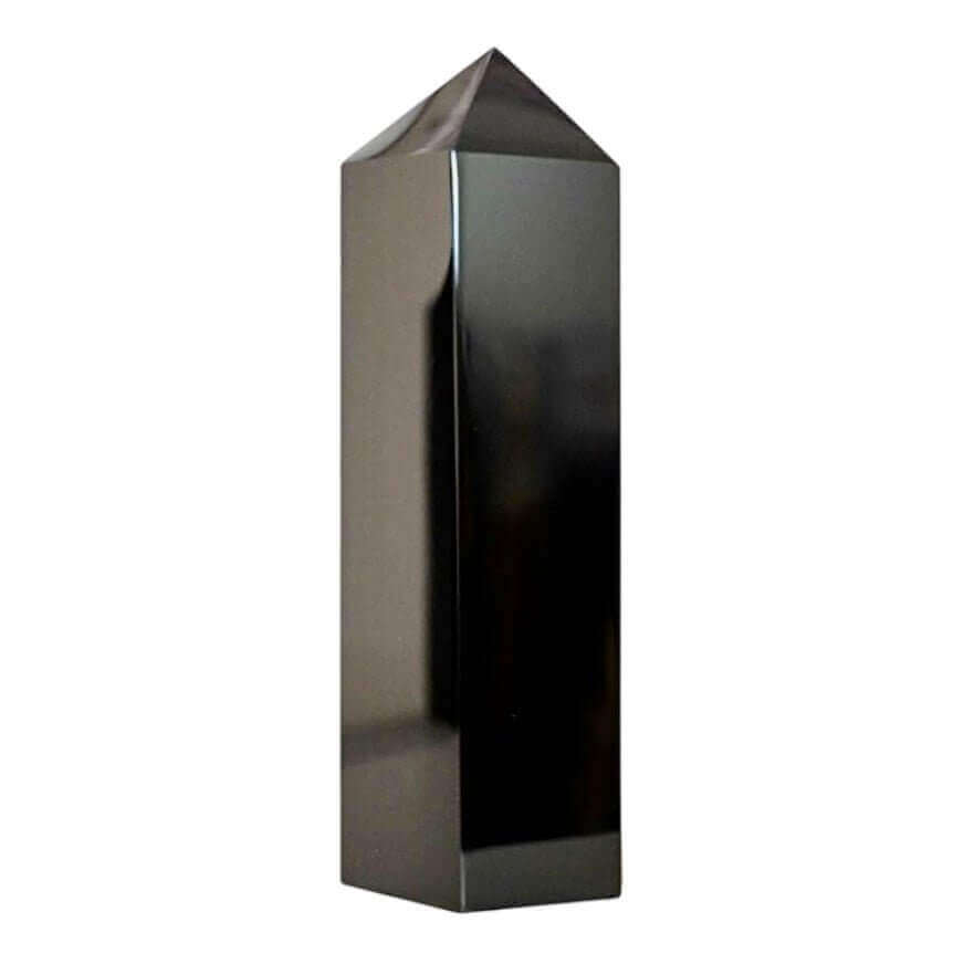 Großer Obsidian-Obelisk – kraftvoller Schutzstein für Klarheit, Stabilität und innere Stärke