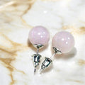 Ohrstecker mit Rosenquarz-Kugel– dezenter Akzent für jeden Look