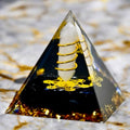 Orgonit Pyramide Obsidian mit Doppelender