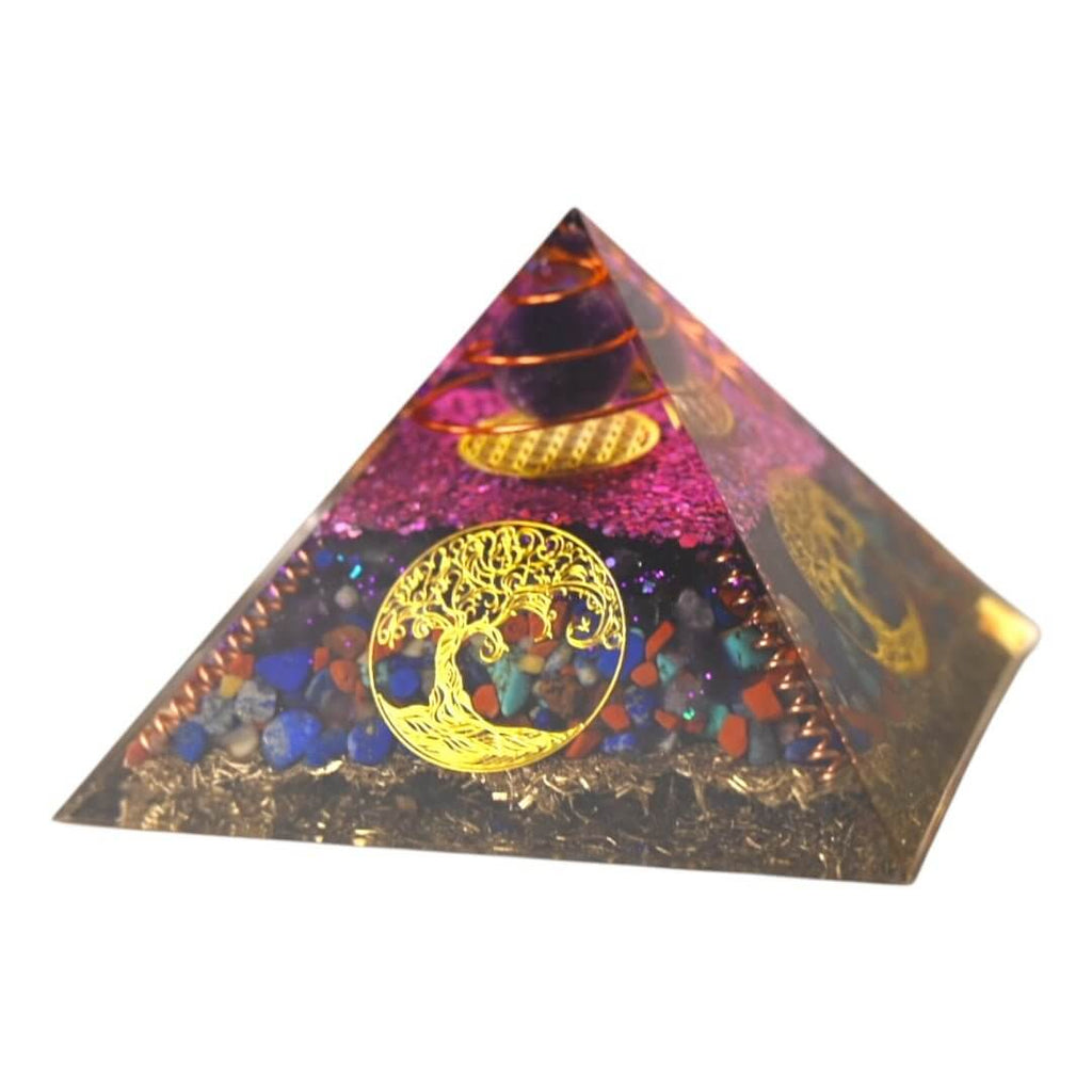 Riesige Orgonit Pyramide „Baum des Lebens“