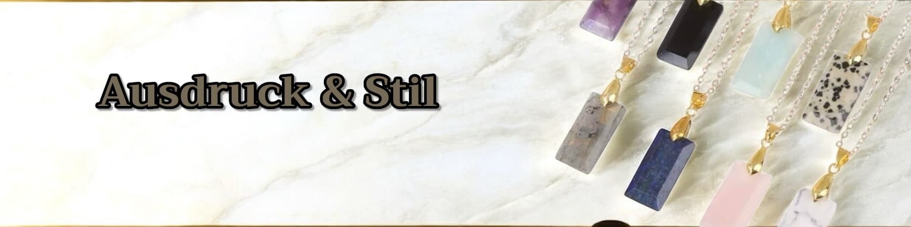 Halsketten mit Kristall Anhängern