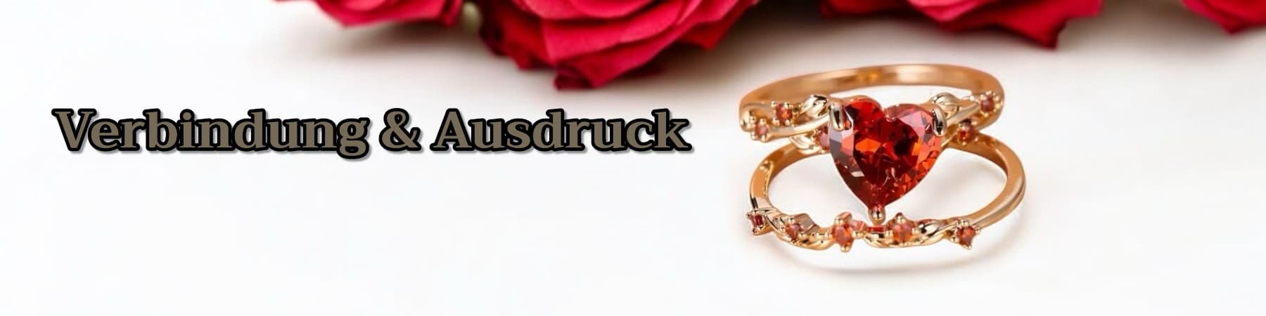 Ring mit rotem Herz