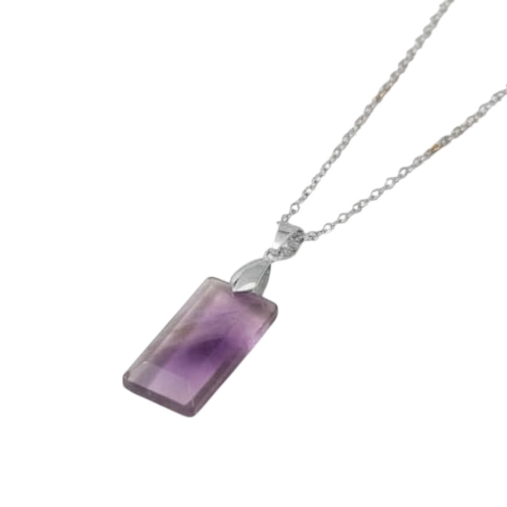 Amethyst – Silberne Kette 