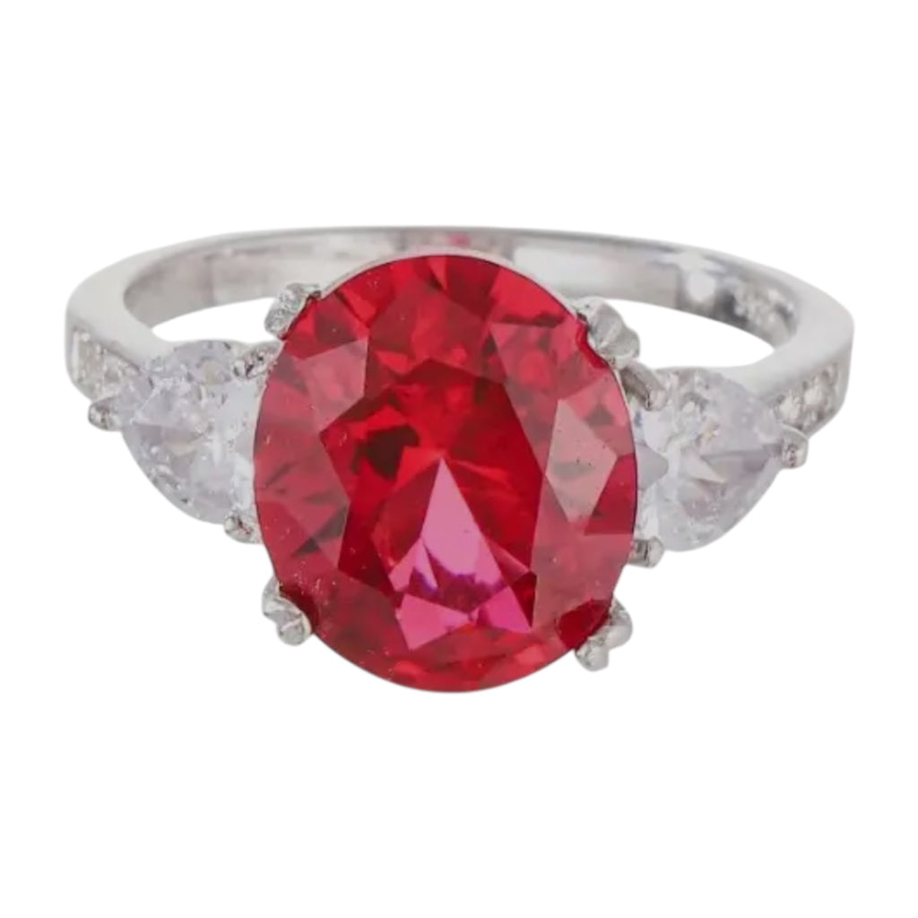 Silberring mit beeindruckendem Rubin