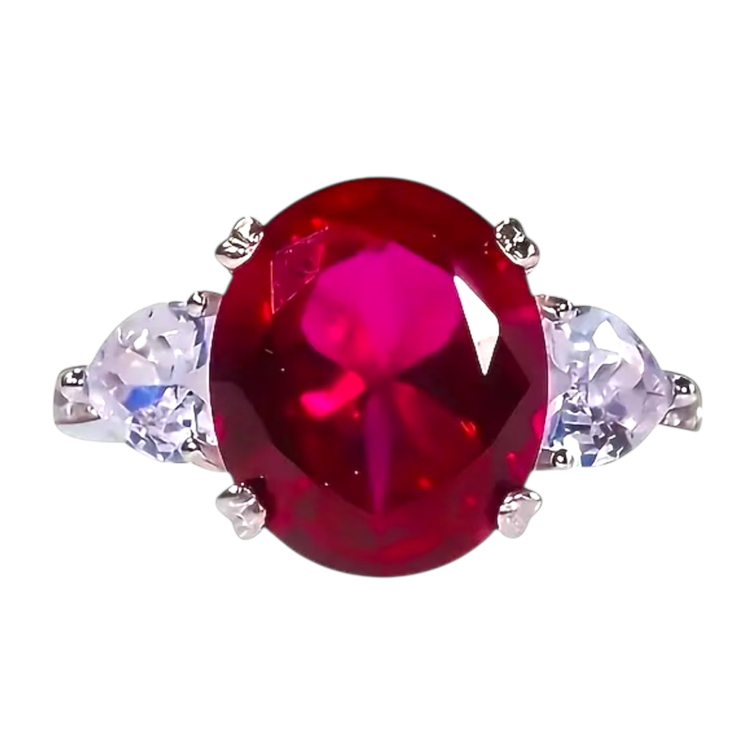 Silberring mit beeindruckendem Rubin