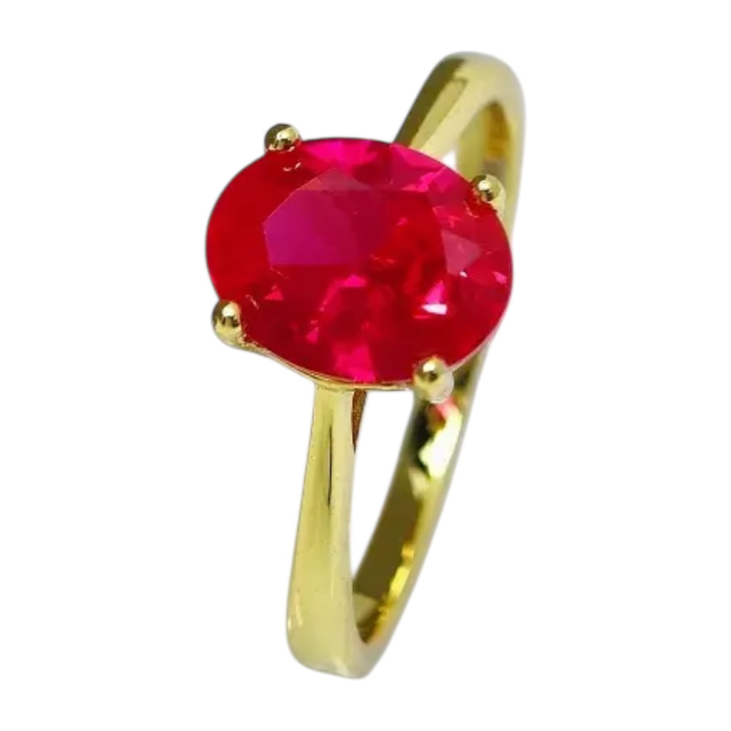 Rubin Ring in Gold – Zeitlose Leuchtkraft in kräftigem Rot
