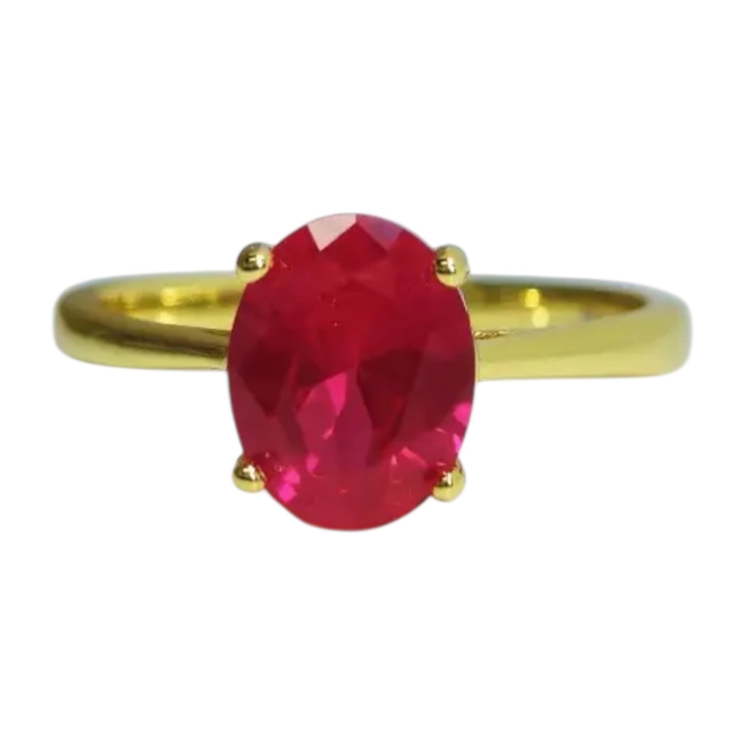 Rubin Ring in Gold – Zeitlose Leuchtkraft in kräftigem Rot