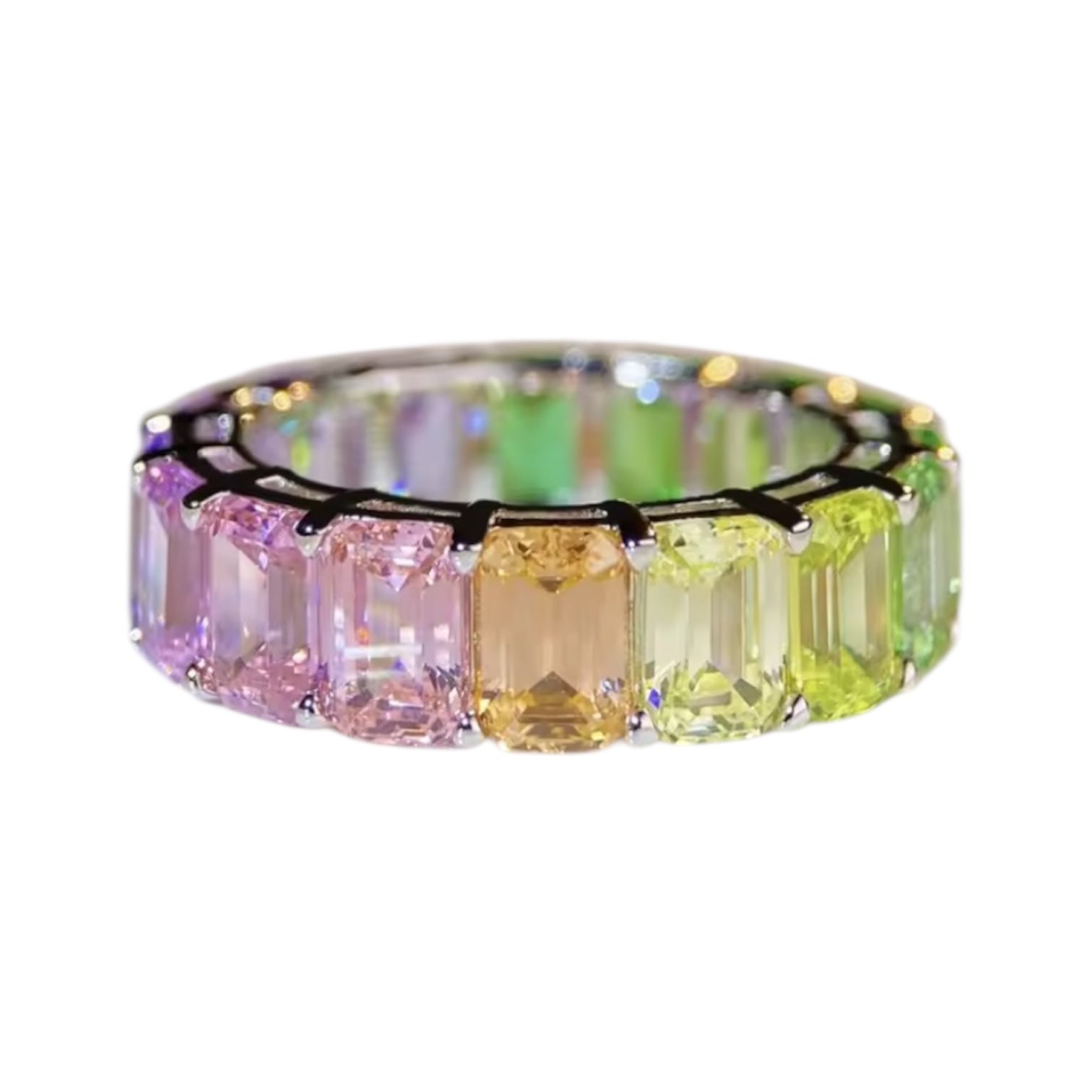 Saphir in Regenbogenfarben – Strahlender Ring für gute Laune