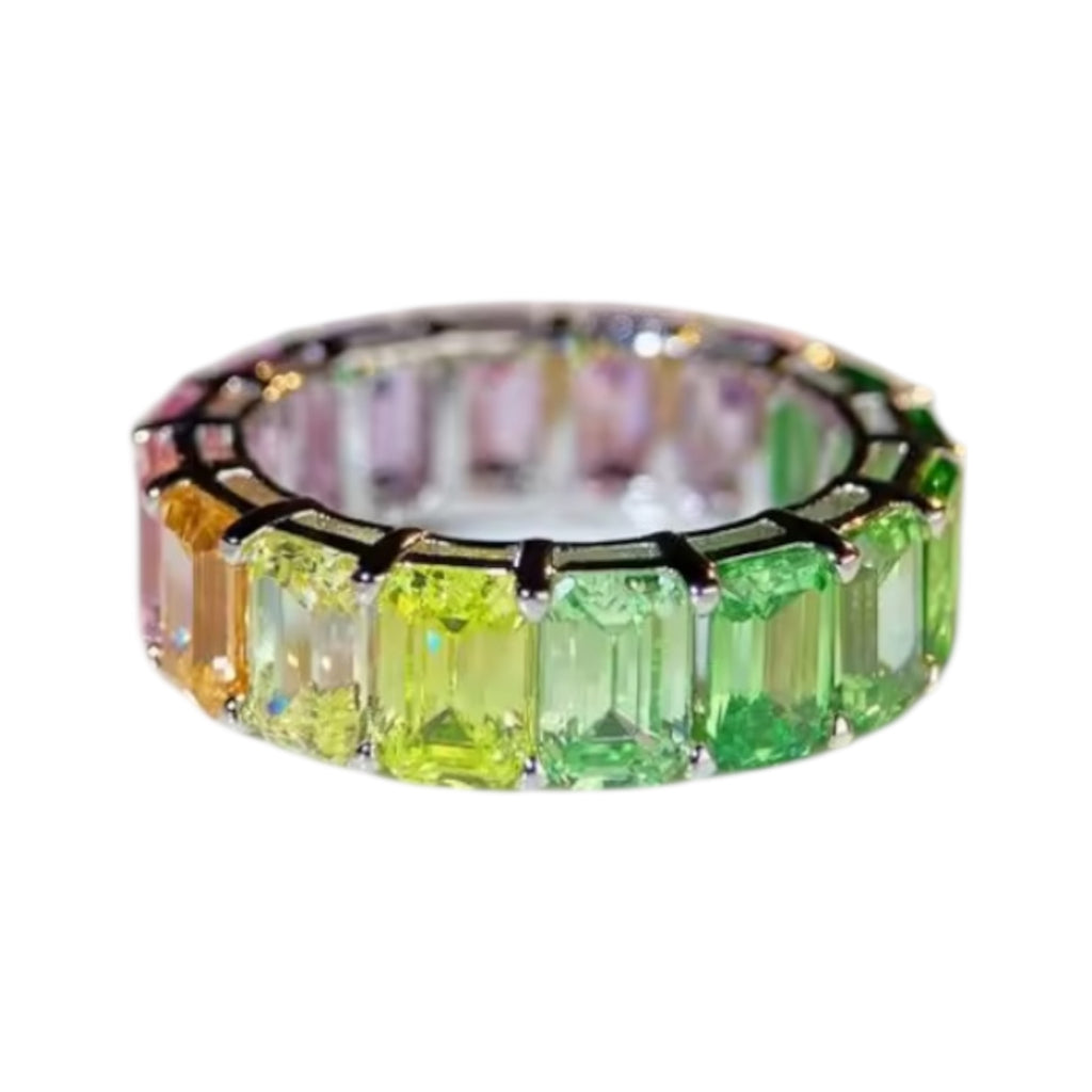 Saphir in Regenbogenfarben – Strahlender Ring für gute Laune