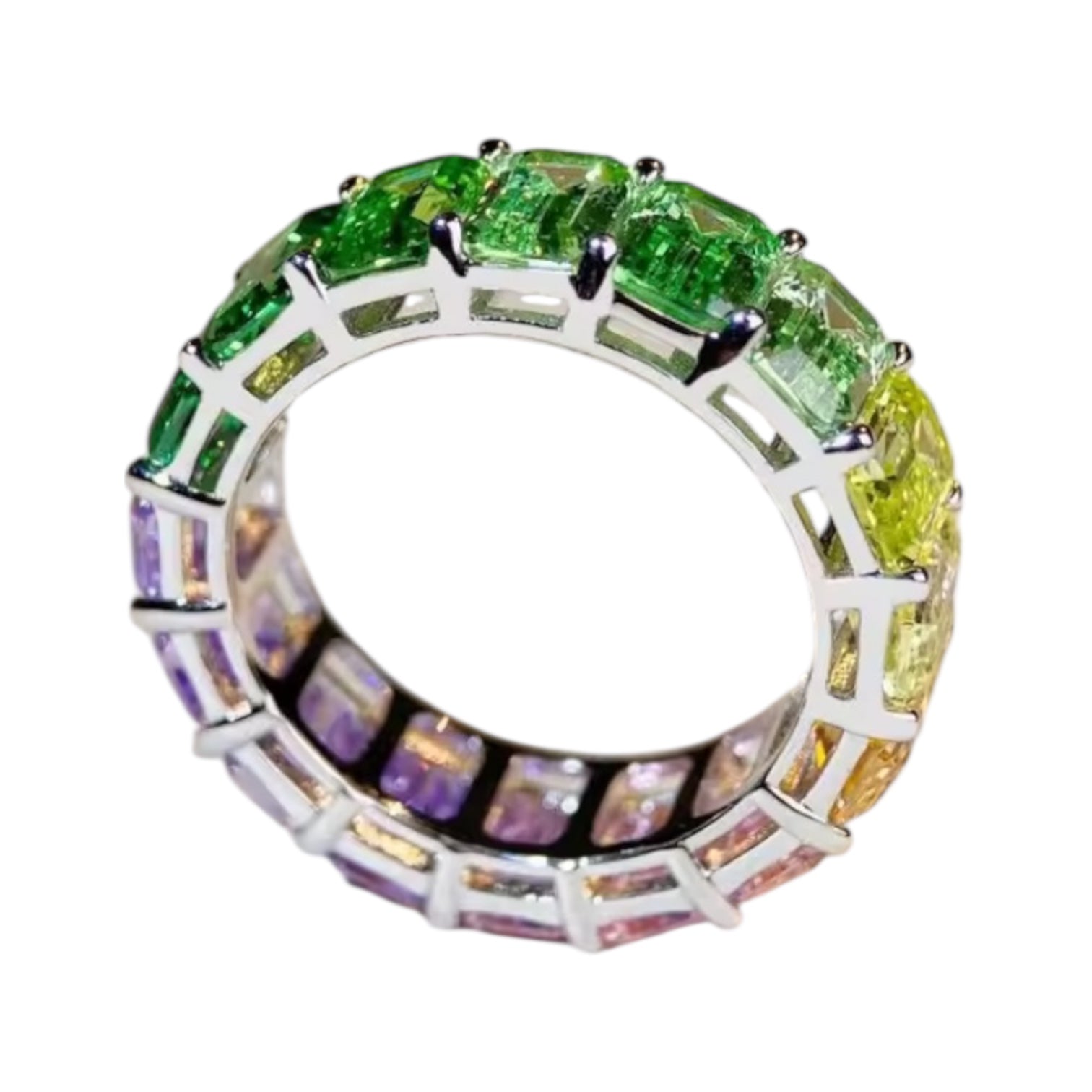 Saphir in Regenbogenfarben – Strahlender Ring für gute Laune